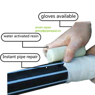 Corroded Leaking fiberglass pipe repair bandage Kit - water Activated Multiple Sizes and Colors
