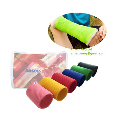 Medical fiberglass casting tape for Fracture External Fixation with Competitive price with surgical gloves