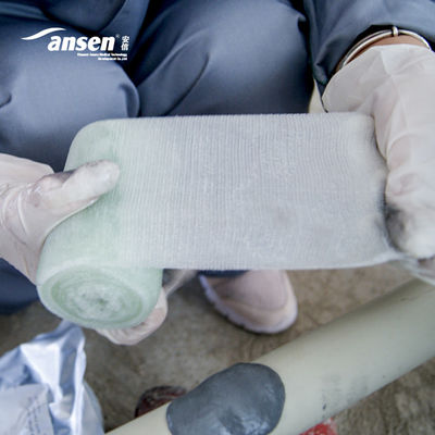 Fiberglass Bandage with Water-Activated Polyurethane Resin for Emergency Pipe Repair