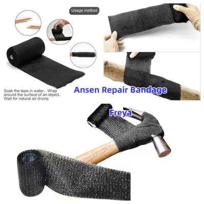 Water-Activated Polyurethane Resin Fiberglass Waterproof  Pipe Repair Tape For Emergency Repair