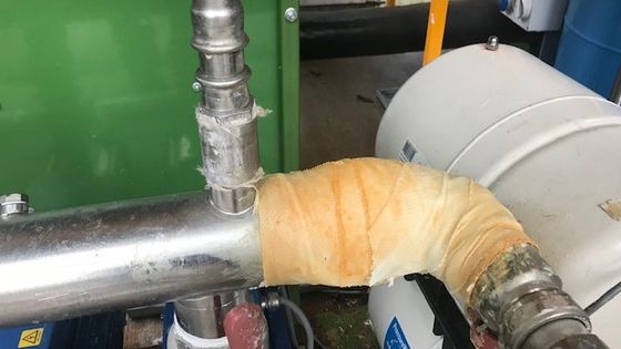 Pipe Repair Systems Anti-Corrosion Woven Fiberglass Repair Bandage Fast Curing Permanent Pipe Repair Bandage