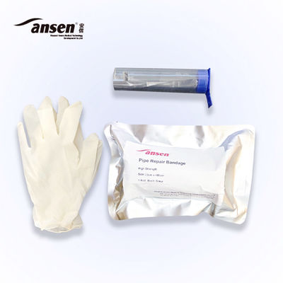 Customized Free Sample White&Black Mesh 75mm*3.6m Fibergalss Pipe Repair Bandage Applied On Cracked Pipe