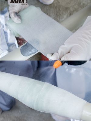 Plumbing Materials Urethane Impregnated Fiberglass Tape Pipe Repair Bandage for Online Pipe Sealing Repair