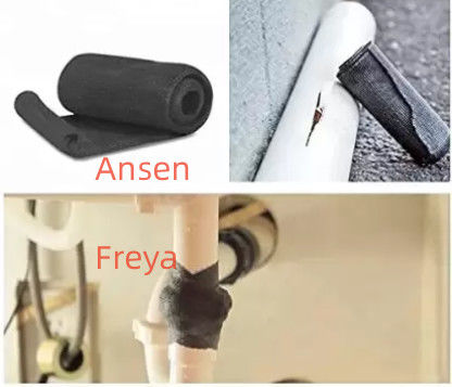 Plumbing Materials Urethane Impregnated Fiberglass Tape Pipe Repair Bandage for Online Pipe Sealing Repair