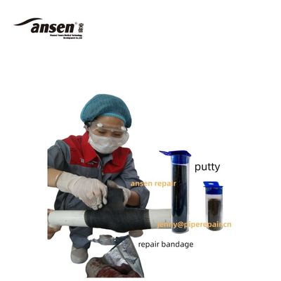 Moisture cured polyurethane coating Water fiberglass pipe repair bandage