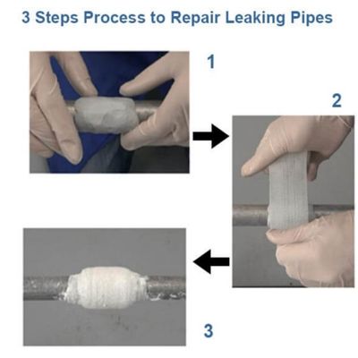 Wrap Seal Quick Repair Kit Water Activated Fiberglass Fix Pipe Repair Bandage Fix Wrap Tape