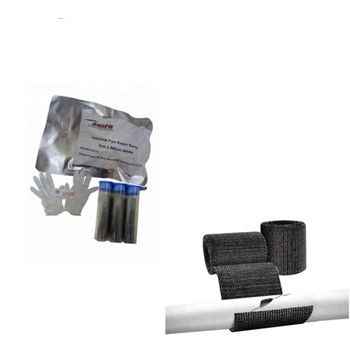 Fiberglass oil industrial pipe repair bandage with steel putty kit