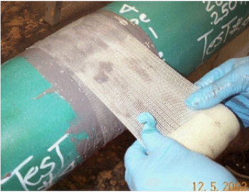 5-15cm White Pipe Repair Bandage - Cold/Heat Proof 30 Min Curing Chemical Resistant
