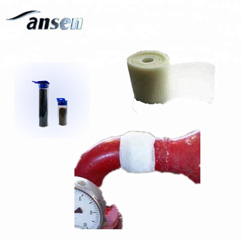Resin coated fibreglass cloth leak sealing water activated pipe repair wrap kit