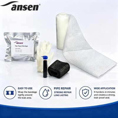 Quick Wrap Pipe Repair Bandage Kit 75mm Wide x 3.6 mtrs Long