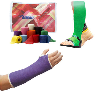 Orthopeidc Polyurethane Resin Water Activated fiberglass synthetic casts tape replace plaster bandage