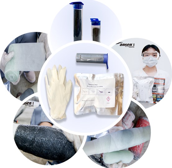 Водоактивированная композитная обертка Ремонтные резины Резины для укрепления и защиты труб