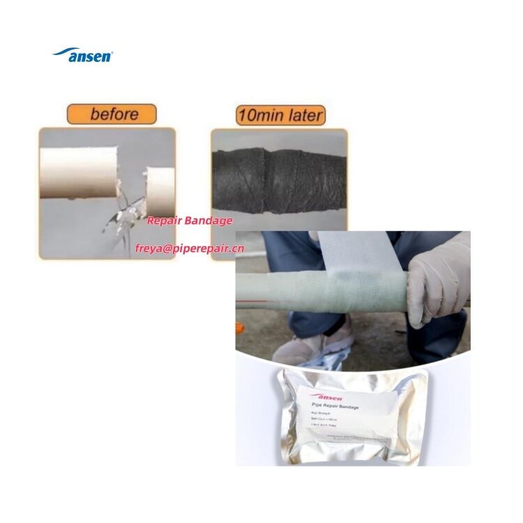 Fast-acting Anti Corrosion Urethane Resin Impregnated Pipe Wrap Repair Bandage with Epoxy Putty for Sealing Holes in Pipeline
